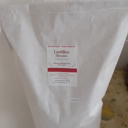 Lentilles blondes 5 kg